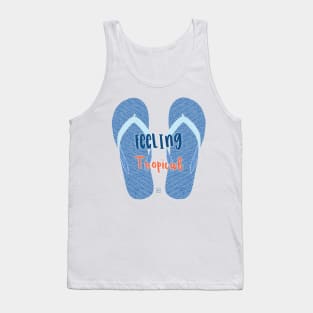 Feeling tropical flip flop Tank Top